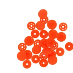 Bouton pression plastique sans pince Bohin 13mm - Orange