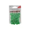 Bouton pression résine diam 12.4mm - lot de 25 - Vert prairie