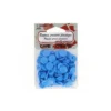Bouton pression résine diam 12.4mm - lot de 25 - bleu azur