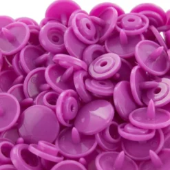 Bouton pression résine diam. 13mm - Lilas - lot de 30