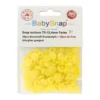 Bouton pression résine diam. 13mm - Jaune - lot de 30