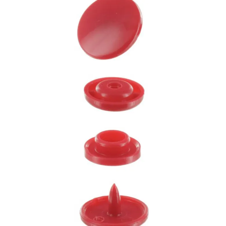 Bouton pression résine diam 12.4mm - lot de 25 - Vert sauge