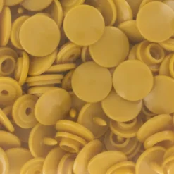 Bouton pression résine diam. 13mm - Moutarde - lot de 30