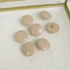 Bouton queue classique - 22 mm - Beige Antilope