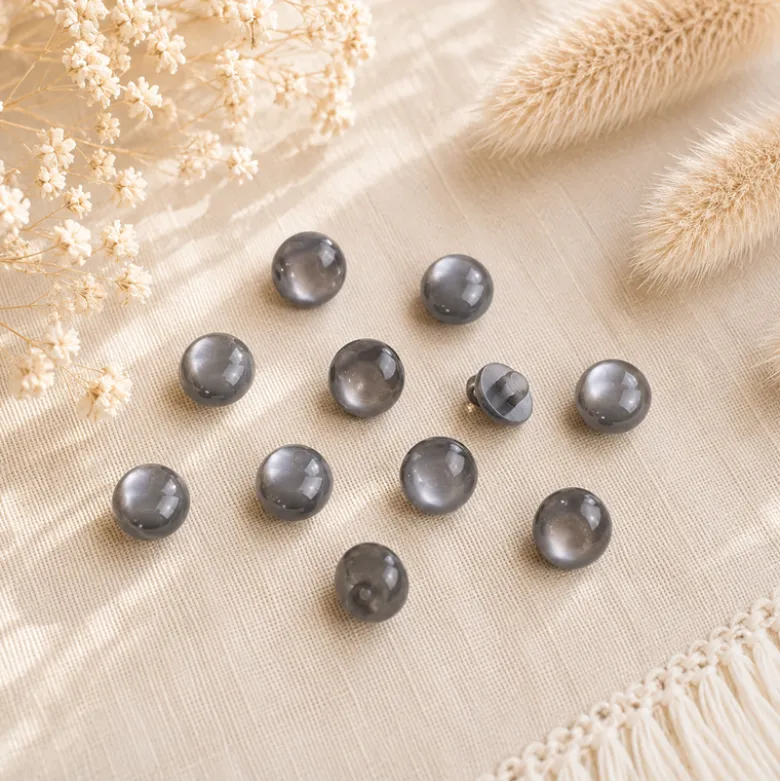 Bouton à queue classique 11mm - Gris