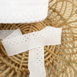 Broderie Anglaise blanche Florentine - 30mm