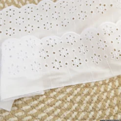 Broderie Anglaise blanche Izée - 70mm