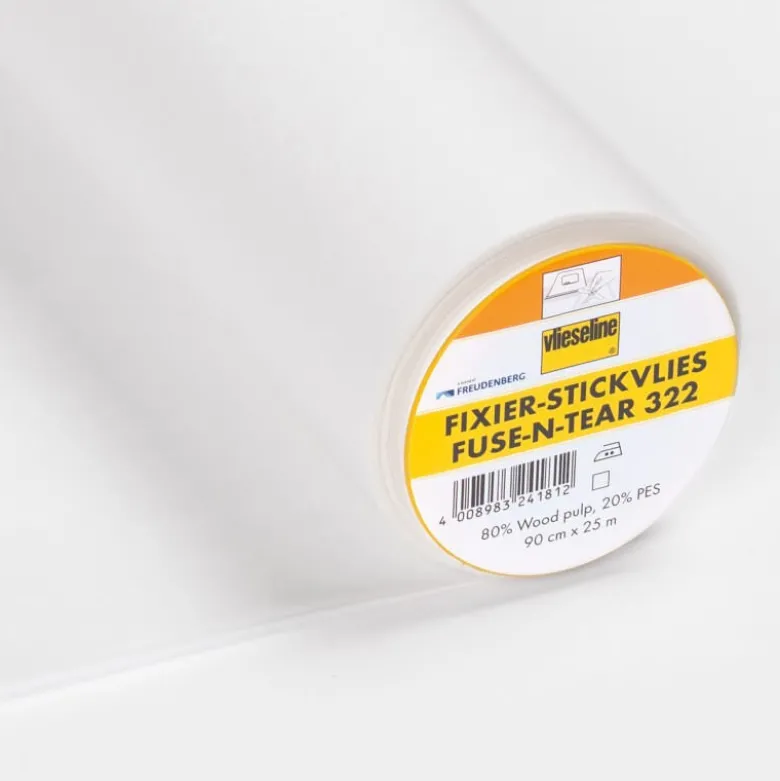 Brod’thermocollant Fixier-stickvlies - Support thermocollant pour broderies et arrachable- Vlieseline