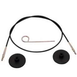Câble Knit pro pour aiguilles Circulaire Interchangeable 80cm Noir