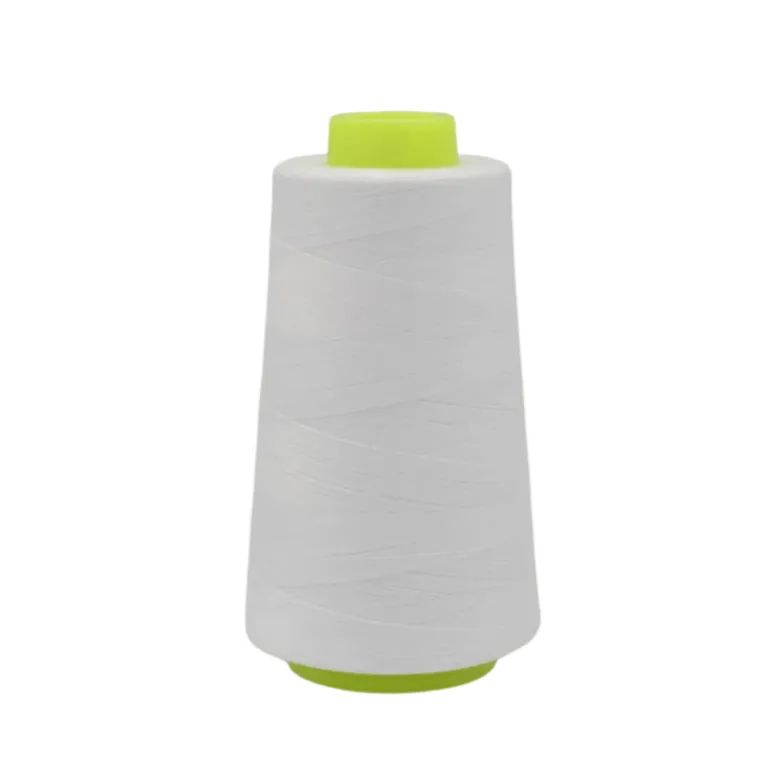 Cône de fil à coudre 100% polyester Blanc - 3000 yards