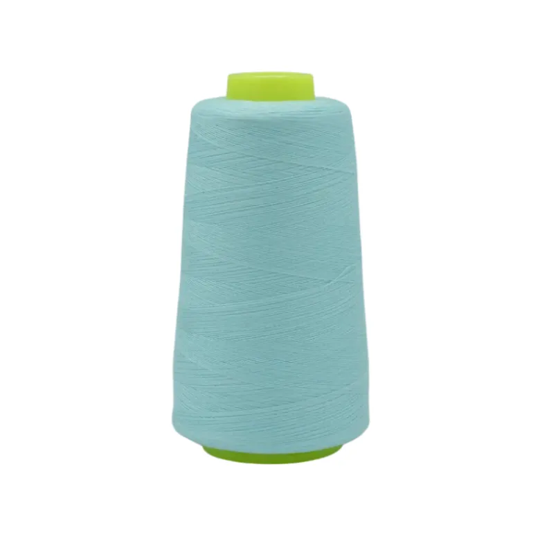 Cône de fil à coudre 100% polyester bleu Aqua - 3000 yards