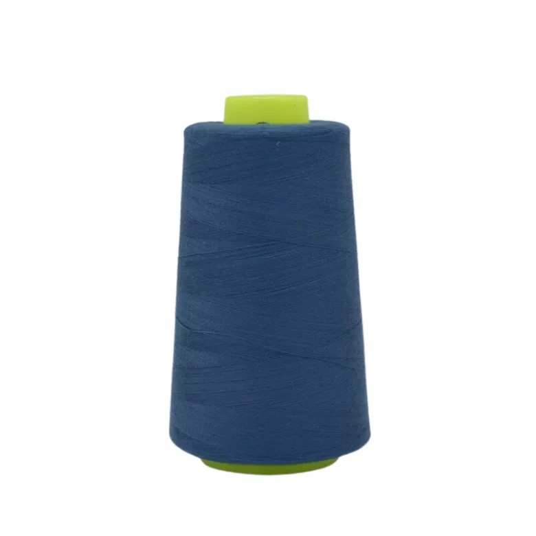 Cône de fil à coudre 100% polyester bleu Denim - 3000 yards