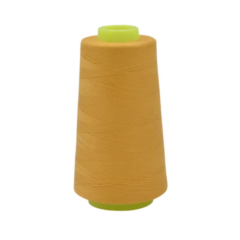Cône de fil à coudre 100% polyester Ocre moutarde - 3000 yards