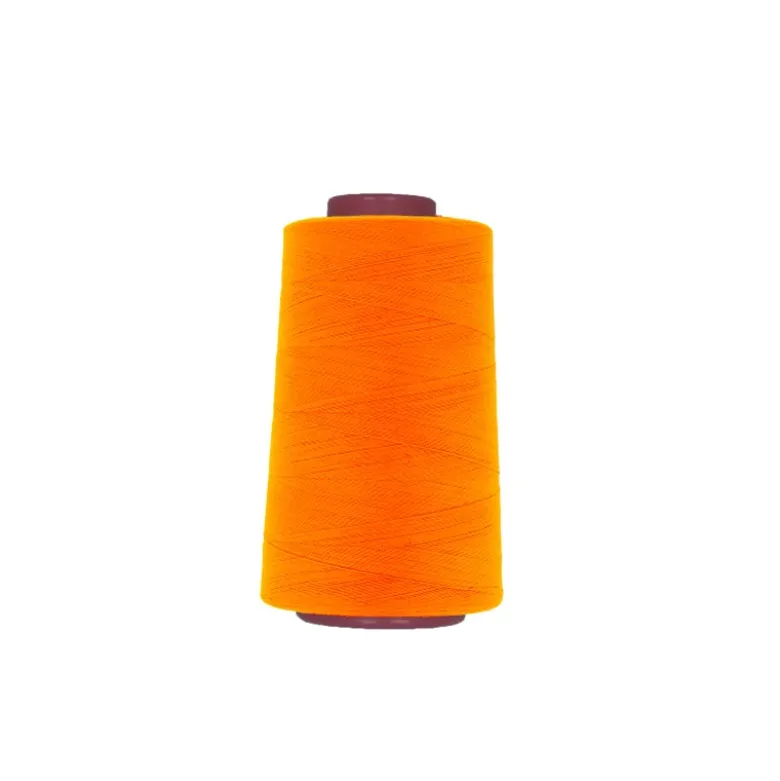Cône de fil à coudre 100% polyester orange fluo - 5000 yards (4573m)