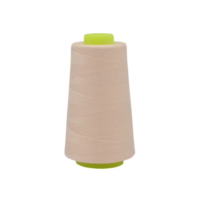 Cône de fil à coudre 100% polyester Rose poudré - 3000 yards