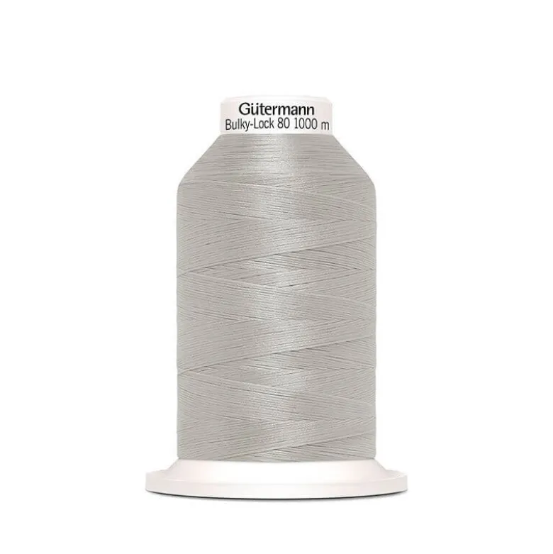 Cône fil Mousse Gutermann Bulky Lock 80 gris clair 1000 m - N°38