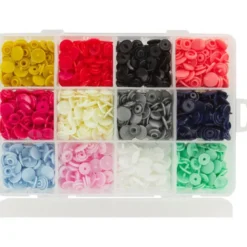 Coffret pressions BabySnap® plastique - 12 coloris