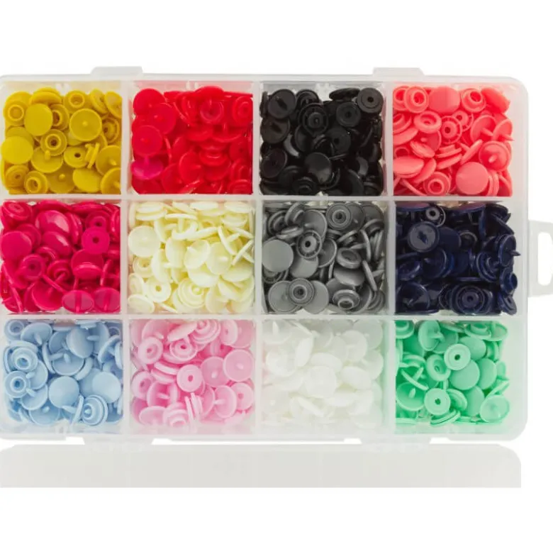 Coffret pressions BabySnap® plastique - 12 coloris