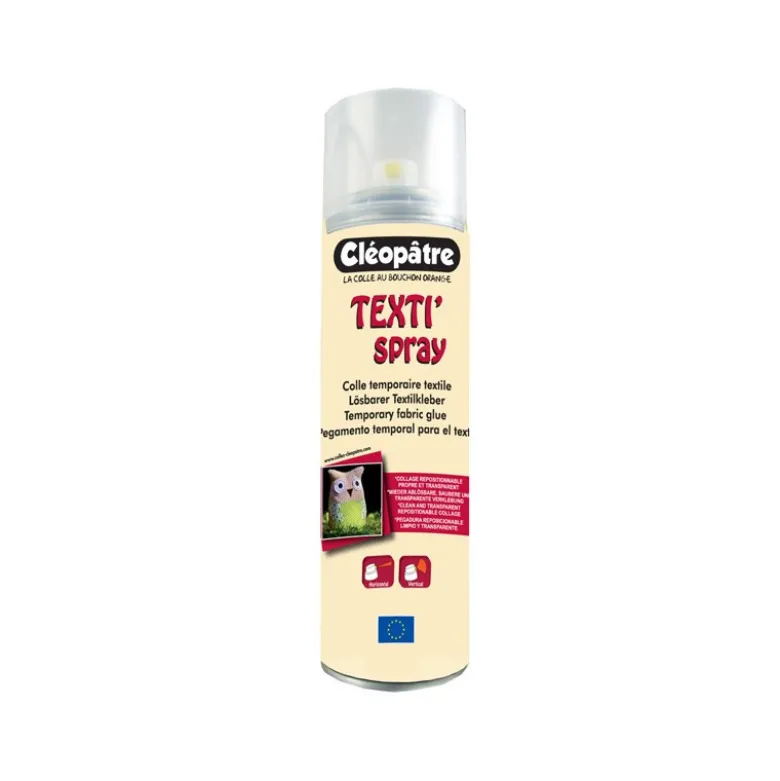 Colle temporaire textiles - aérosol Cléopâtre - 250 g