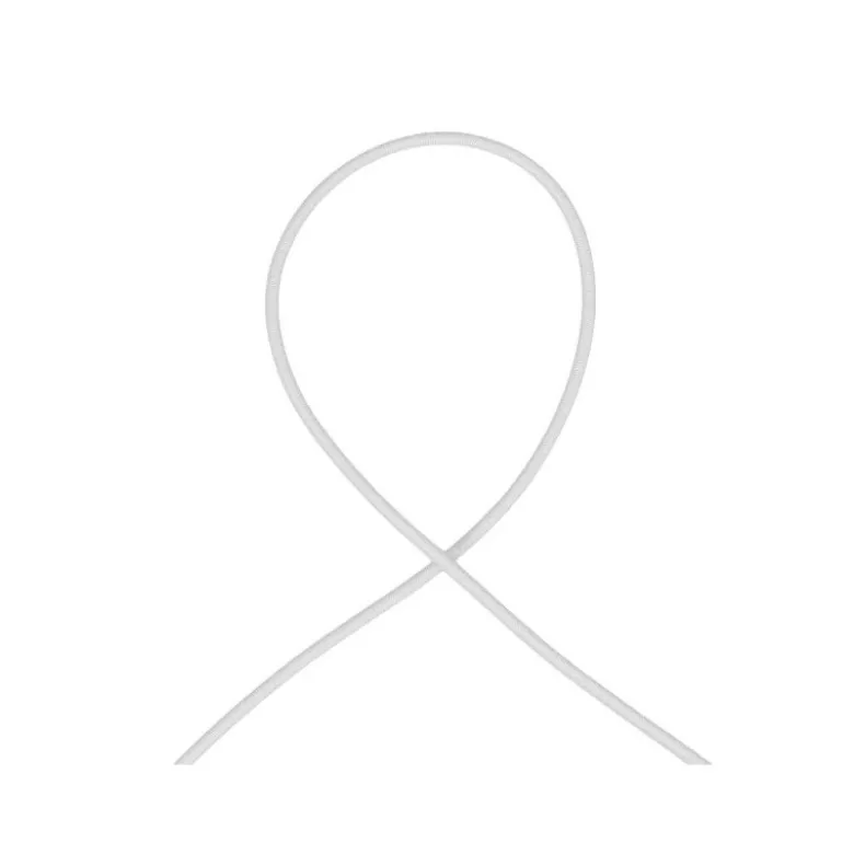 Cordon élastique rond 2mm Blanc