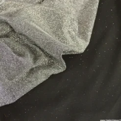 coupon de 90cm de tissu Jersey sparkling argent