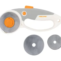 Cutter rotatif Fiskars 2 en 1 lames 45 mm et 60 mm