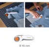 Cutter rotatif à gachette Fiskar 45mm - pour droitier et gaucher