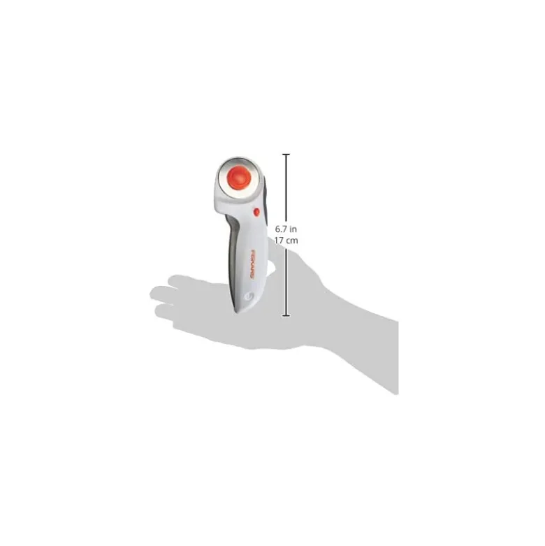 Cutter rotatif à gachette Fiskar 45mm - pour droitier et gaucher
