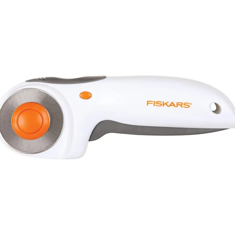 Cutter rotatif à gachette Fiskar 45mm - pour droitier et gaucher