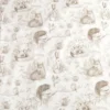 Double gaze animaux de la foret fond blanc