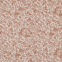 Double gaze Bertille motifs fleurs fond écru - oeko tex