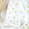 Double gaze bio Poppy à motif citrons - OEKO TEX