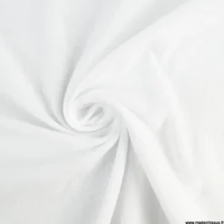 Double gaze de coton Bio uni Blanc -OEKO TEX