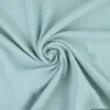 Double gaze de coton Bio uni céladon - OEKO TEX