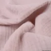 Double gaze de coton Bio uni vieux rose - OEKO TEX