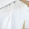Double gaze de coton irisé Lurex Blanc -OEKO TEX