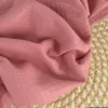 Double gaze de coton irisé Lurex fond vieux rose -OEKO TEX