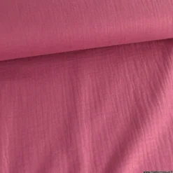 Double gaze de coton irisé Lurex fond cerise -OEKO TEX