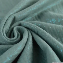 Double gaze de coton irisé Lurex fond Vert céladon -OEKO TEX