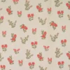 Double gaze Fergie motif fleurs fond écru - OEKO TEX