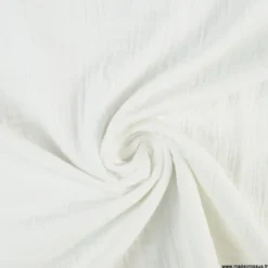 Double gaze grande largeur coloris blanc (280cm) - OEKO TEX