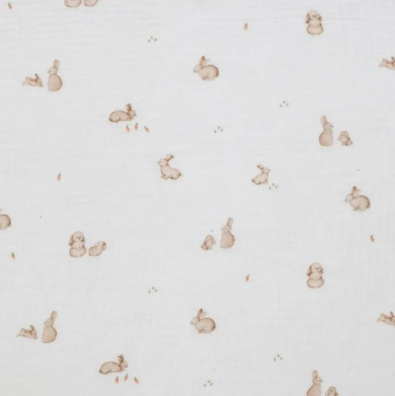 Double gaze Jeannot Motif petits lapins