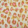 Double gaze Karula motif léopard fond écru - OEKO TEX