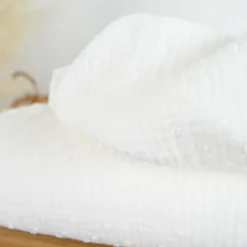 Double gaze plumetis Blanc cassé Milk - OEKO TEX
