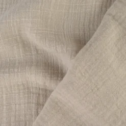 Double gaze Slub effet lin coloris Beige - OEKO TEX