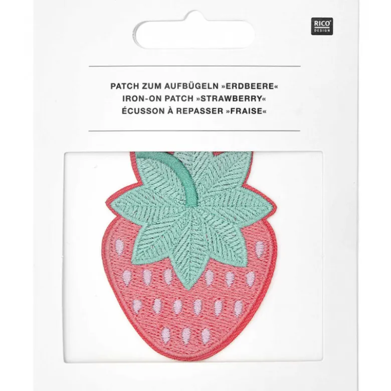 Ecusson thermocollant Fraise - Rico Design
