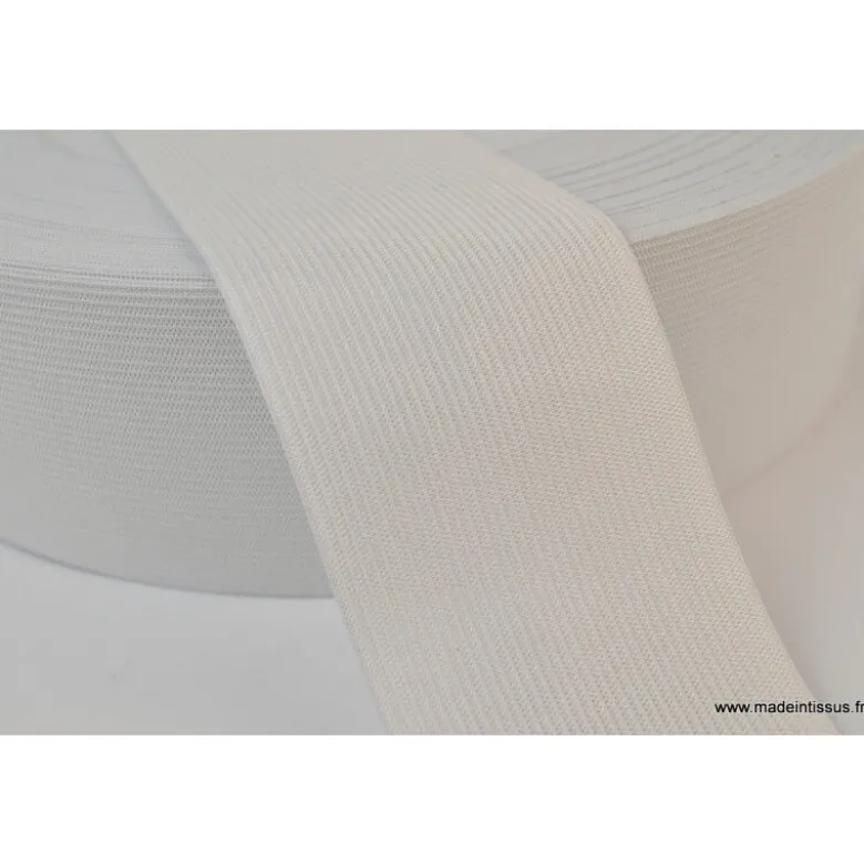 Elastique Maille 60mm Blanc