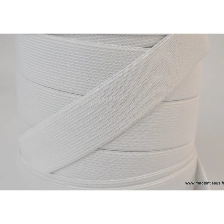 Elastique Maille 30mm Blanc