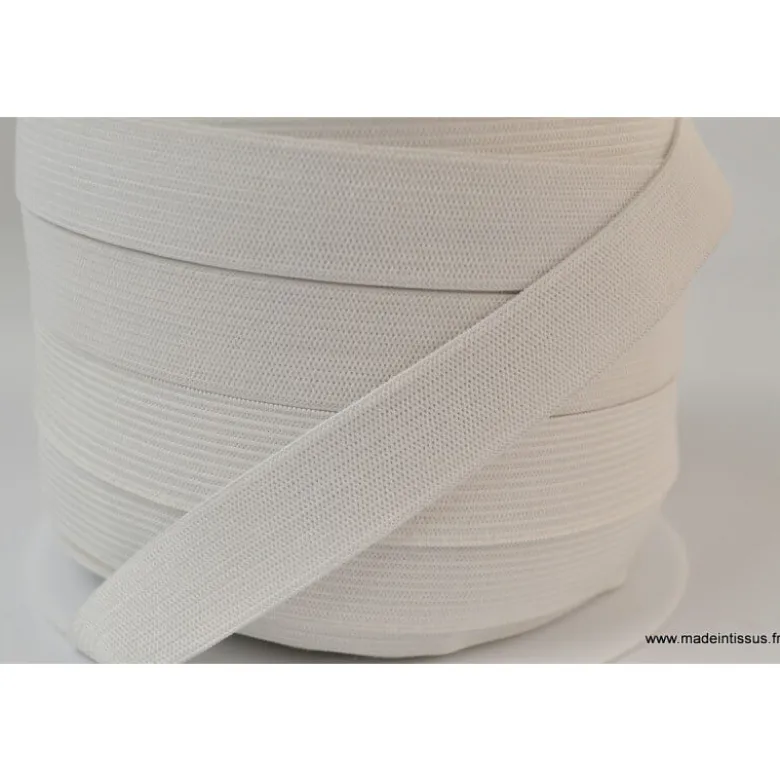 Elastique Maille 20mm Blanc