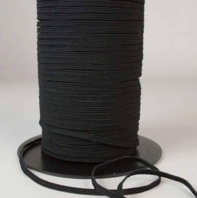 Elastique Maille 4mm Noir